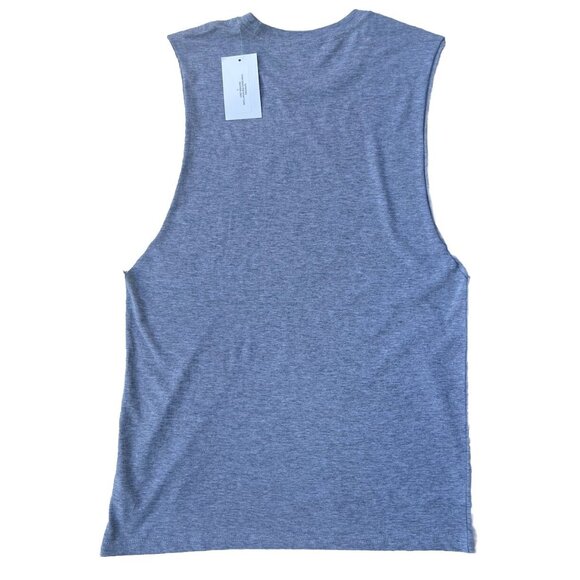 Super Muse Women’s Heather Gray Cotton Turndown For What Tank Size S - Picture 12 of 15